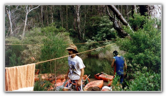 FJ on the great canoe trip Oct 1995 2